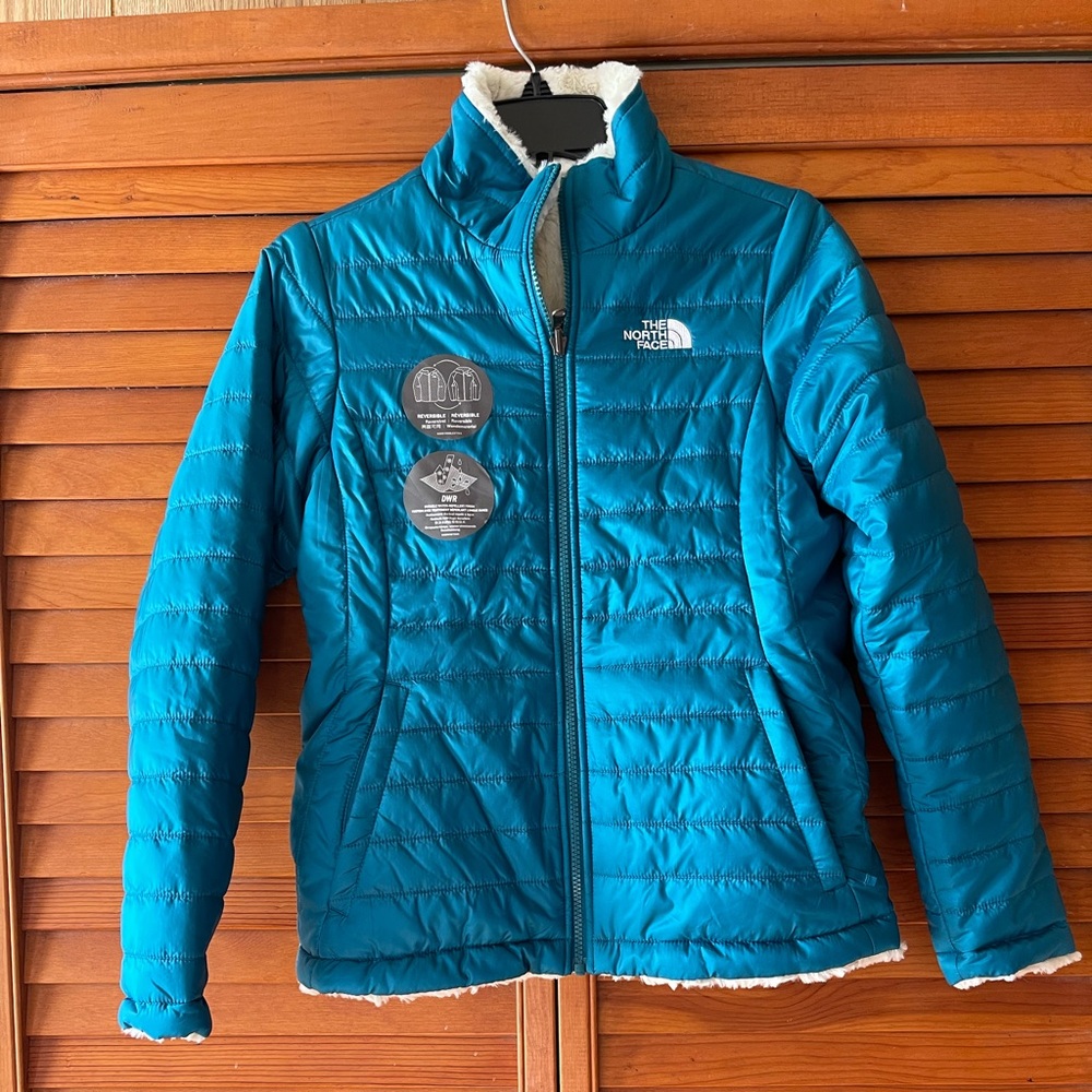 The North Face Jacket Girls Deep Lagoon Reversible. Size L 14-16 kids
#02